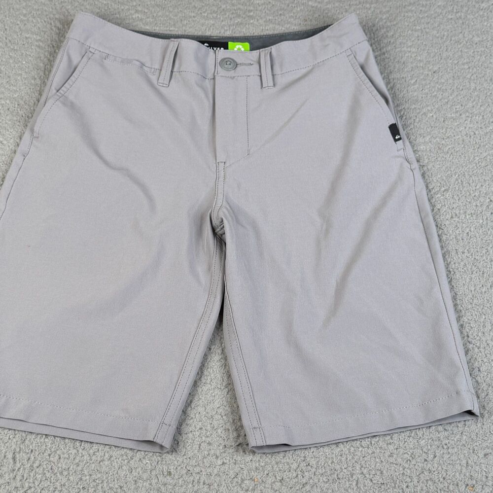 Quiksilver Shorts Mens 27 Gray Amphibian 4 Way Stretch Swim Hybrid Performance